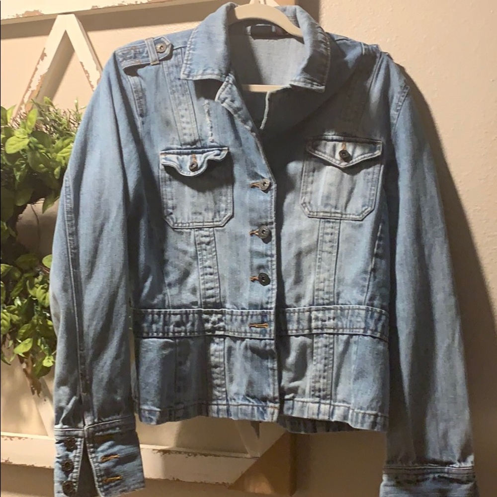 Willi Smith Distressed Jean Jacket